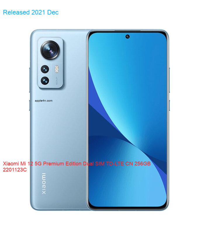 Xiaomi Mi 12 5G Premium Edition Dual SIM TD-LTE CN 256GB 2201123C