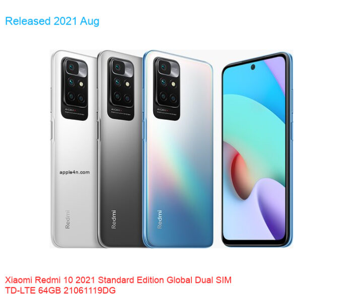 Xiaomi Redmi 10 2021 Standard Edition Global Dual SIM TD-LTE 64GB 21061119DG