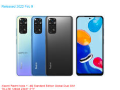 Xiaomi Redmi Note 11 4G Standard Edition Global Dual SIM TD-LTE 128GB 2201117TY