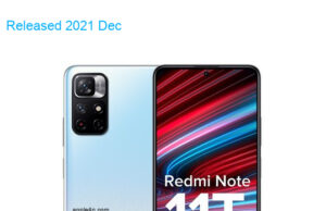 Xiaomi Redmi Note 11T 5G Standard Edition Dual SIM TD-LTE IN 64GB 21091116AI